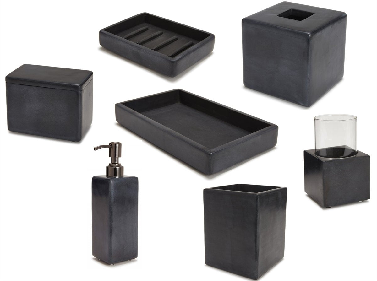 Floransa Black Bath Accessories