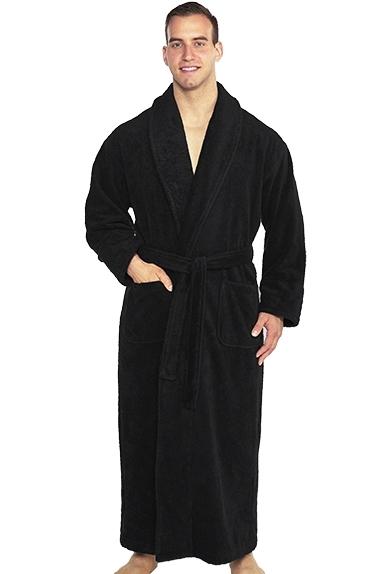 Shawl Turkish Robe - Black