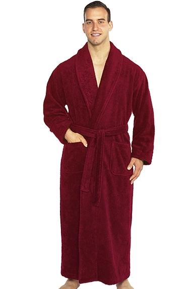 Shawl Turkish Robe - Maroon