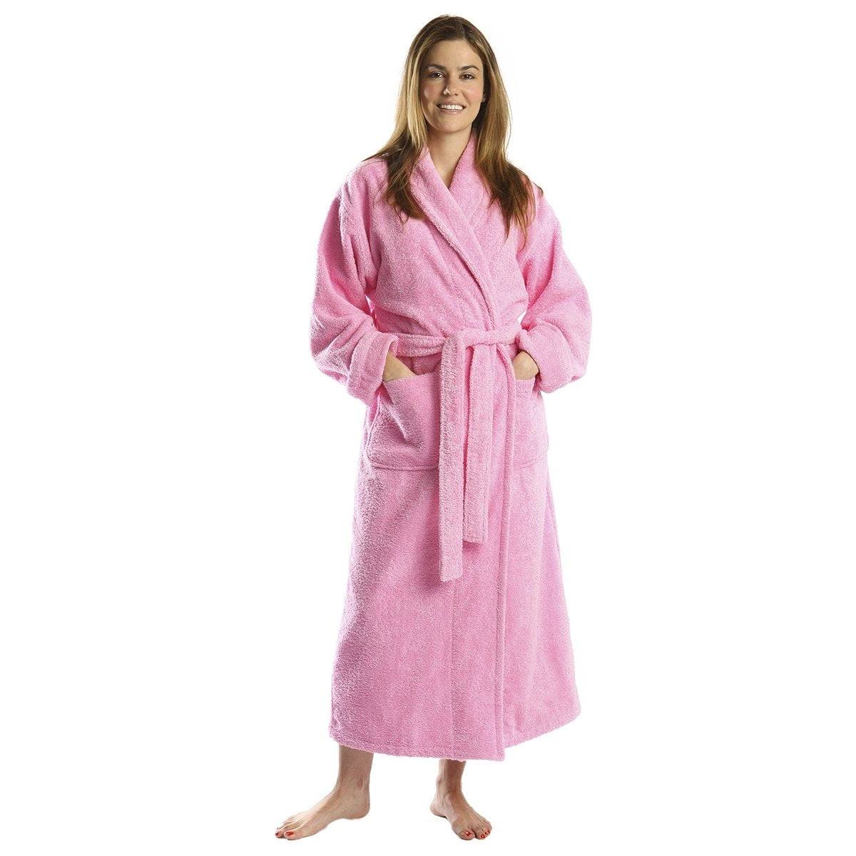 Shawl Turkish Robe - Pink