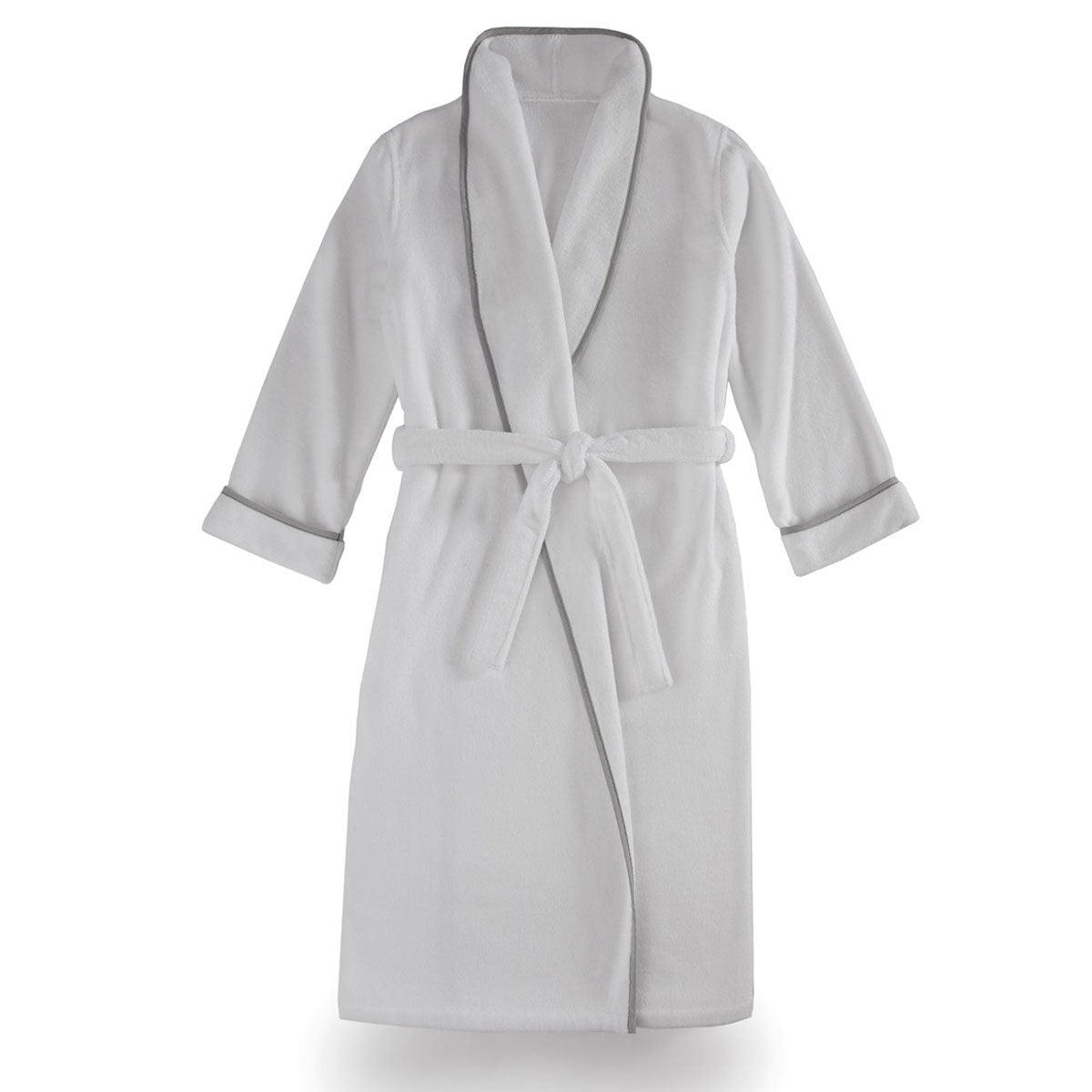 Turkish Plush Robe with Piping, 100% Cotton, Cotton Gift for Couples, Personalized and Monogrammed Robe | Made in Turkey, Birthday Gift