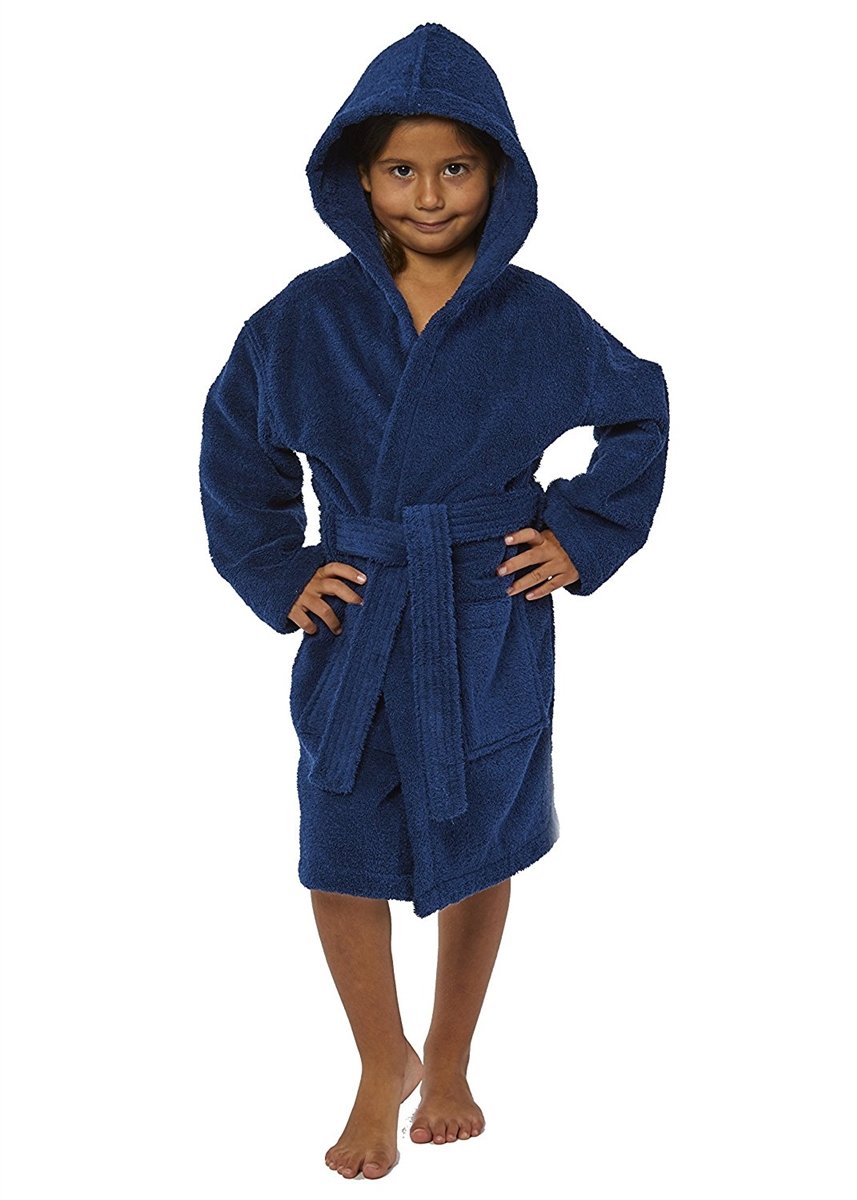 Parador Hooded Terry Kids Bath Robe, 100% Cotton, Made in Turkey