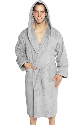 Monogrammed Hooded Turkish Terry Bath Robe, Parador® Personalized Bathrobe Embroidered Terry Cotton Robe 100% Combed Pure Cotton Valentines