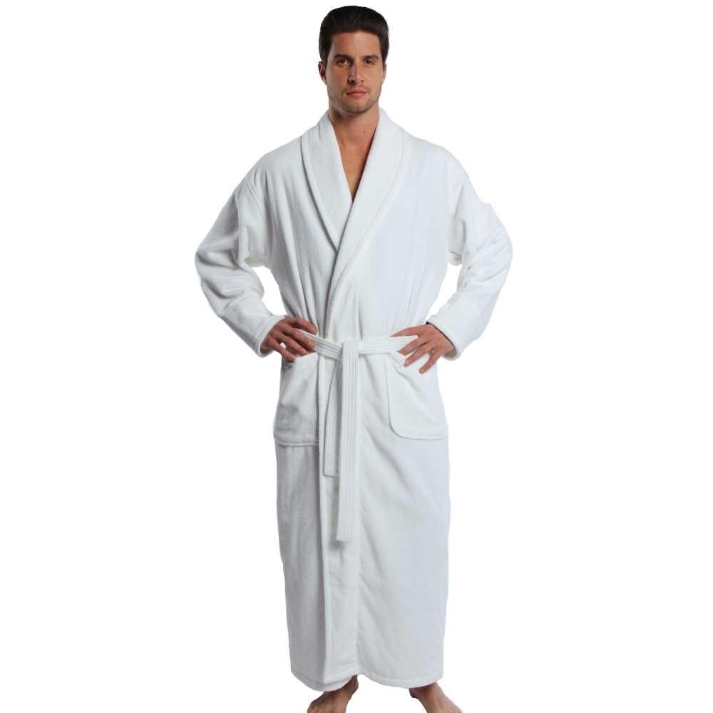Personalized Terry/Velour Shawl Bathrobe Full Ankle Length , Parador® Embroidered Bath Robe, Monogrammed 100% Combed Pure Turkish Cotton